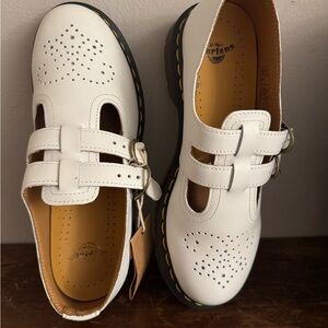 Dr. Martens- Mary Jane White Leather Shoes